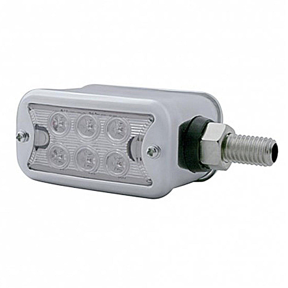 12 ED Dual Function Double Face Light With Bezel - Horizontal Mount - Amber & Red LEDs (Amber & Red or Clear Lens)