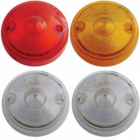 15 LED 3" Dual Function Single Face Light Only - Amber or Red LEDs (Amber, Red or Clear Lens)