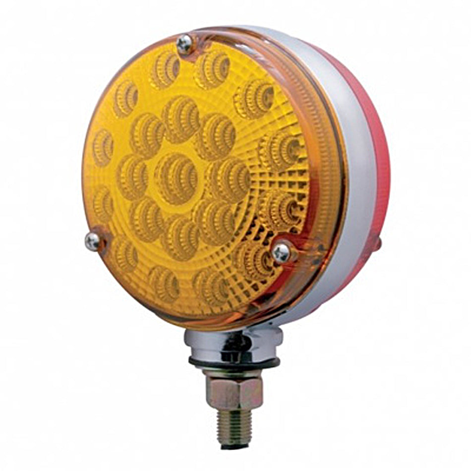 42 LED Reflector Double Face Turn Signal Light - Amber & Red LEDs (Amber & Red or Clear Lens)
