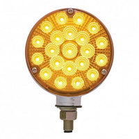 42 LED Reflector Double Face Turn Signal Light - Amber & Red LEDs (Amber & Red or Clear Lens)
