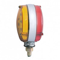 42 LED Reflector Double Face Turn Signal Light - Amber & Red LEDs (Amber & Red or Clear Lens)