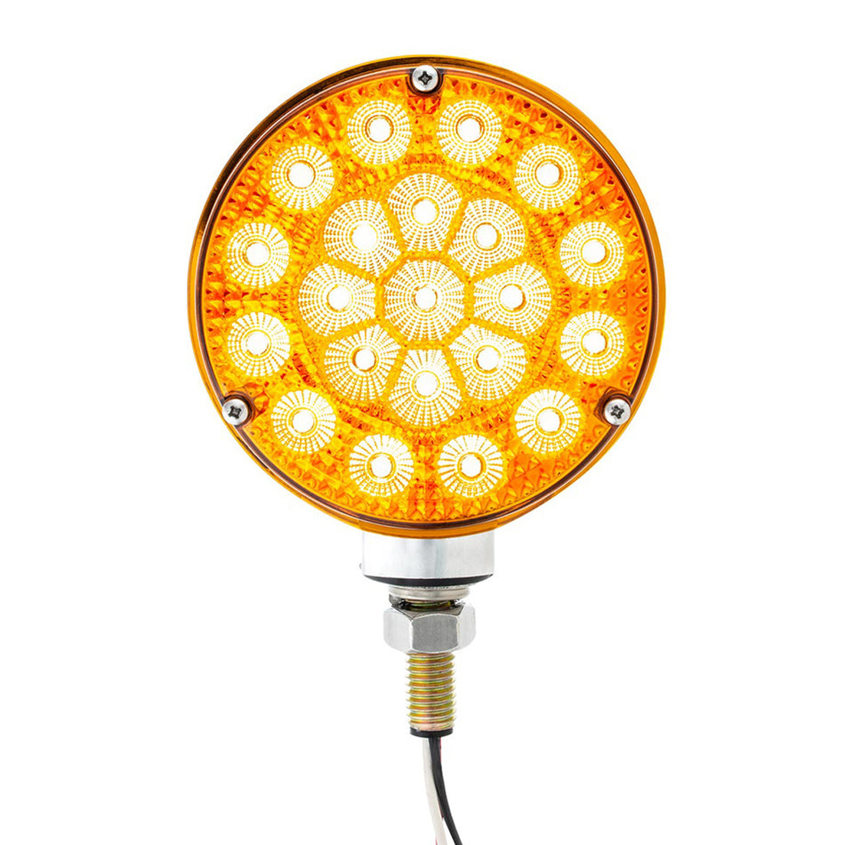 42 LED Reflector Double Face Competition Series Turn Signal Light - Amber & Red LEDs (Amber & Red or Clear Lens)