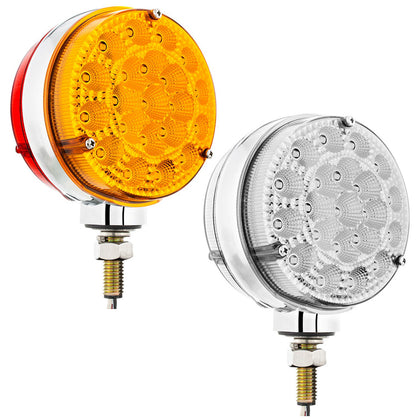42 LED Reflector Double Face Competition Series Turn Signal Light - Amber & Red LEDs (Amber & Red or Clear Lens)