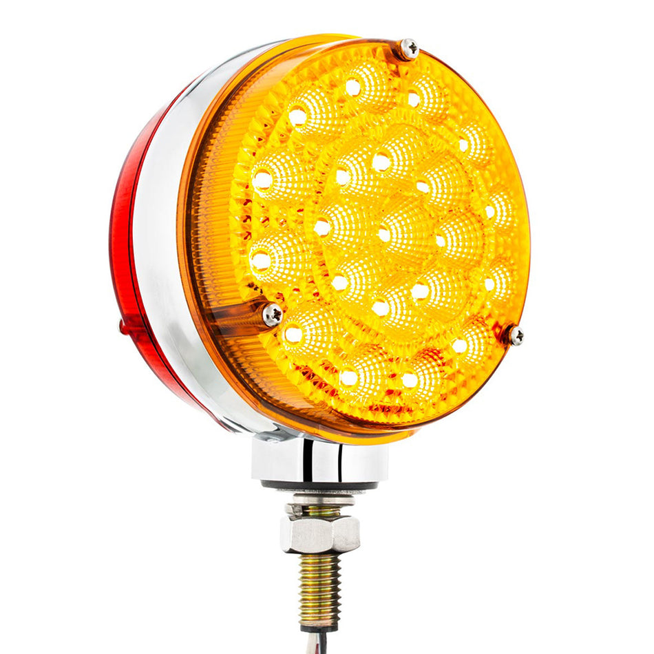 42 LED Reflector Double Face Competition Series Turn Signal Light - Amber & Red LEDs (Amber & Red or Clear Lens)