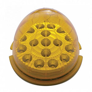 17 LED Watermelon Reflector Cab Light - Amber or Red LEDs (Amber, Red or Clear Lens)