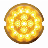 17 LED Watermelon Reflector Cab Light - Amber or Red LEDs (Amber, Red or Clear Lens)