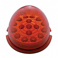 17 LED Watermelon Reflector Cab Light - Amber or Red LEDs (Amber, Red or Clear Lens)
