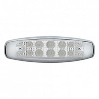 10 LED Reflector Rectangular Clearance/Marker Light - Amber or Red LEDs (Amber, Red or Clear Lens)