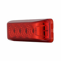 4 LED Reflector Rectangular Clearance/Marker Light - Amber or Red LEDs (Amber, Red or Clear Lens)