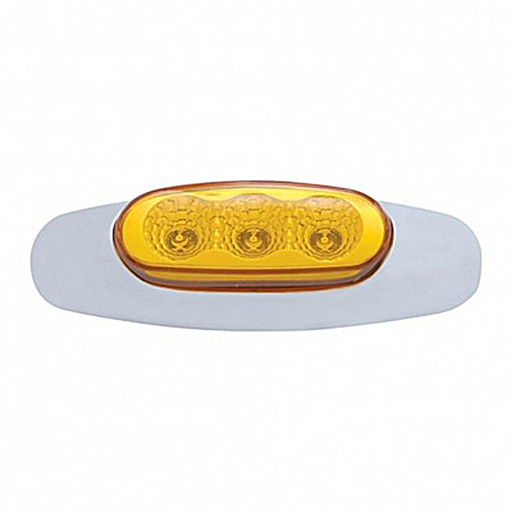 3 LED Reflector Clearance/Marker Light - Amber or Red LEDs (Amber or Red Lens)