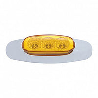 3 LED Reflector Clearance/Marker Light - Amber or Red LEDs (Amber or Red Lens)