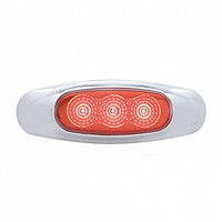 3 LED Reflector Clearance/Marker Light - Amber or Red LEDs (Amber or Red Lens)