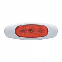 3 LED Reflector Clearance/Marker Light - Amber or Red LEDs (Amber or Red Lens)