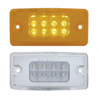8 LED Reflector Cab Light For Freightliner Century (1996-2011) & Columbia (2001-2017) - Amber LEDs (Amber or Clear Lens)