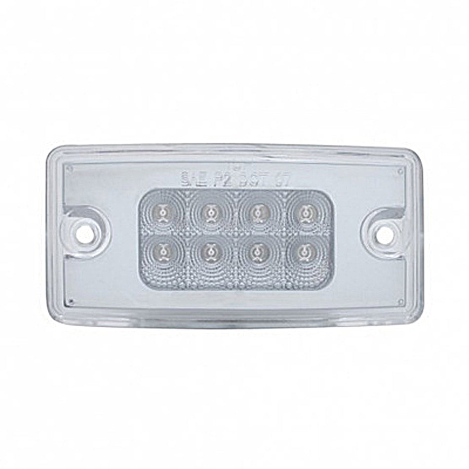 8 LED Reflector Cab Light For Freightliner Century (1996-2011) & Columbia (2001-2017) - Amber LEDs (Amber or Clear Lens)