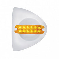 12 LED Reflector Headlight Turn Signal Light Cover - Amber LEDs (Amber or Clear Lens)