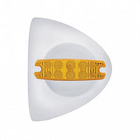 10 LED Reflector Headlight Turn Signal Light Cover - Amber LEDs (Amber or Clear Lens)