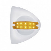 10 LED Reflector Headlight Turn Signal Light Cover - Amber LEDs (Amber or Clear Lens)