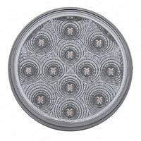 12 LED 4" Reflector Auxiliary/Utility Light - White LEDs (Clear Lens)