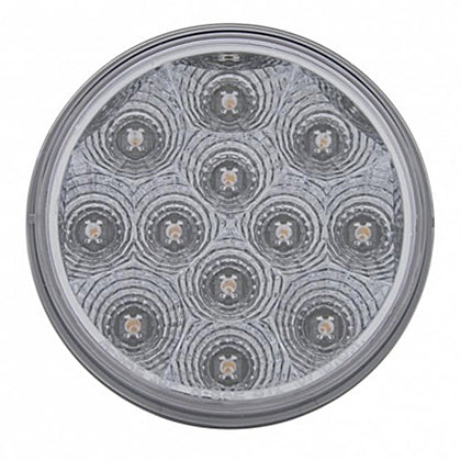 12 LED 4" Reflector Auxiliary/Utility Light - White LEDs (Clear Lens)