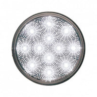 12 LED 4" Reflector Auxiliary/Utility Light - White LEDs (Clear Lens)