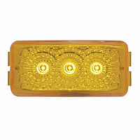 3 LED Reflector Clearance/Marker Light - Amber or Red LEDs (Amber, Red or Clear Lens)