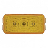 3 LED Reflector Clearance/Marker Light - Amber or Red LEDs (Amber, Red or Clear Lens)