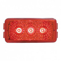 3 LED Reflector Clearance/Marker Light - Amber or Red LEDs (Amber, Red or Clear Lens)