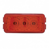 3 LED Reflector Clearance/Marker Light - Amber or Red LEDs (Amber, Red or Clear Lens)