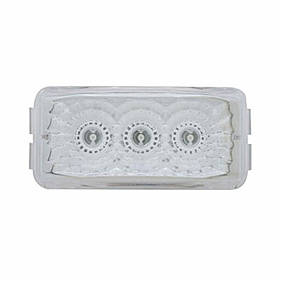 3 LED Reflector Clearance/Marker Light - Amber or Red LEDs (Amber, Red or Clear Lens)