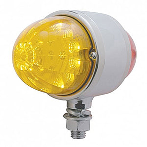 34 LED Reflector Watermelon Double Face Light - Amber & Red LEDs (Amber & Red or Clear Lens)