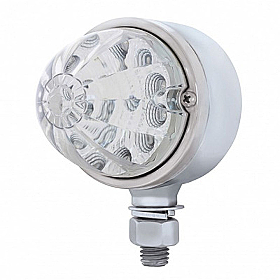 17 LED Reflector Watermelon Single Face Light - Amber or Red LEDs (Amber, Red or Clear Lens)