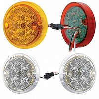 30 LED 3" Dual Function Reflector Double Face Light Kit - Amber & Red LEDs (Amber or Clear Lens)