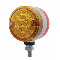 30 LED 3" Dual Function Reflector Double Face Light - Amber & Red LED (Amber & Red or Clear Lens)