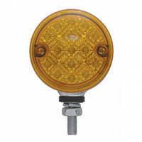 15 LED 3" Dual Function Reflector Single Face Light - Amber or Red LEDs (Amber, Red or Clear Lens)