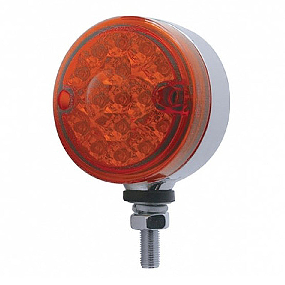 15 LED 3" Dual Function Reflector Single Face Light - Amber or Red LEDs (Amber, Red or Clear Lens)