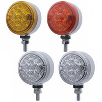 15 LED 3" Reflector Single Face Light - Amber or Red LEDs (Amber, Red or Clear Lens)