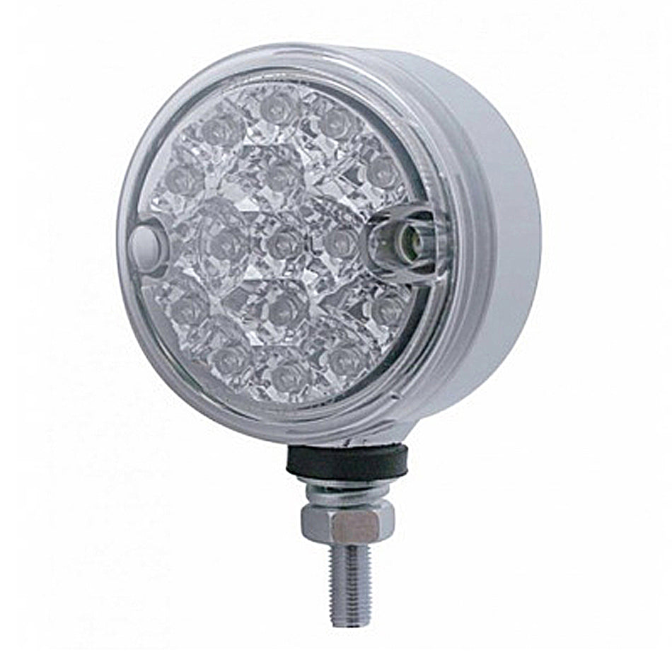 15 LED 3" Reflector Single Face Light - Amber or Red LEDs (Amber, Red or Clear Lens)