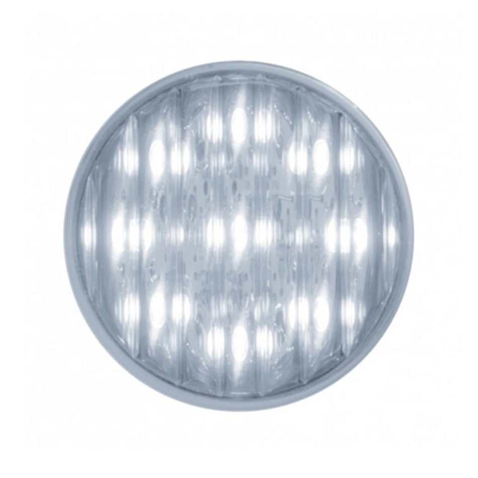 9 LED 2" Auxiliary Light - Red, White or Blue (Chrome or Clear Lens)