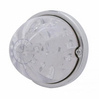 17 LED Watermelon Flush Mount Kit With Low Profile Bezel - Amber LEDs (Clear Lens)