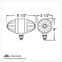 34 LED Reflector Double Face Light - Amber & Red LEDs (Amber & Red or Clear Lens)