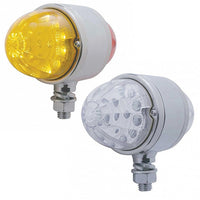 34 LED Reflector Double Face Light - Amber & Red LEDs (Amber & Red or Clear Lens)
