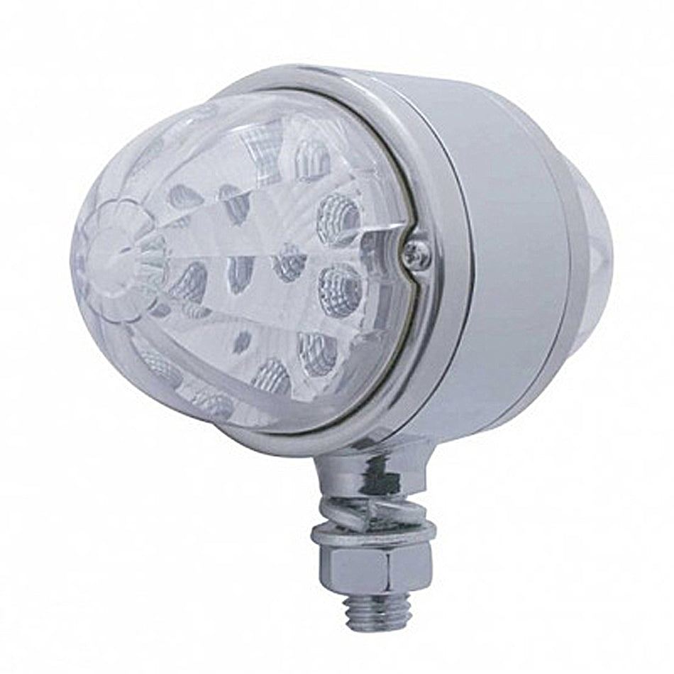34 LED Reflector Double Face Light - Amber & Red LEDs (Amber & Red or Clear Lens)