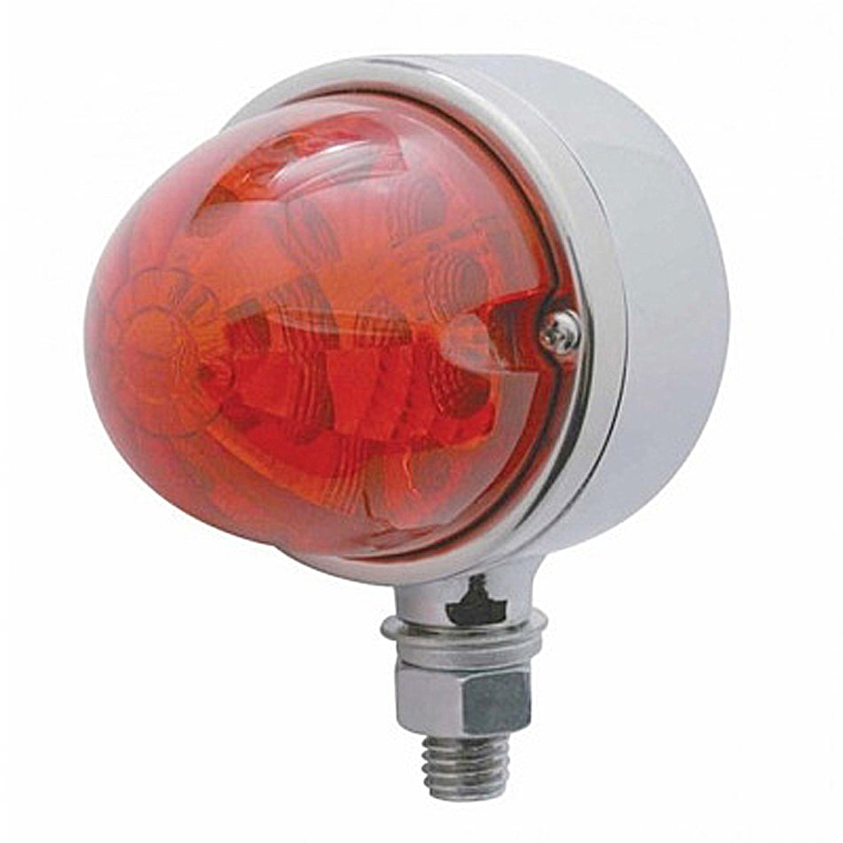 17 LED Reflector Single Face Light - Amber or Red LEDs (Amber, Red or Clear Lens)