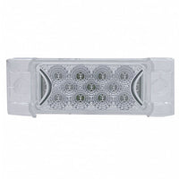 13 LED Reflector Rectangular Clearance/Marker Light - Amber or Red LEDs (Clear Lens)