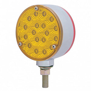 36 LED Reflector Double Face Turn Signal Light - Amber & Red LEDs (Amber & Red or Clear Lens)