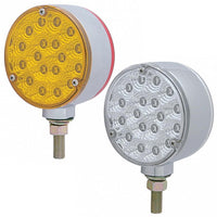 36 LED Reflector Double Face Turn Signal Light - Amber & Red LEDs (Amber & Red or Clear Lens)