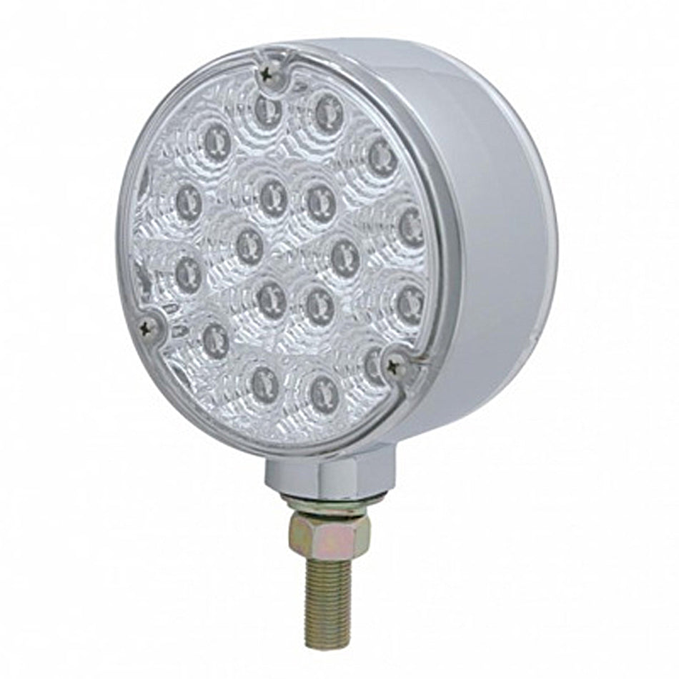 36 LED Reflector Double Face Turn Signal Light - Amber & Red LEDs (Amber & Red or Clear Lens)