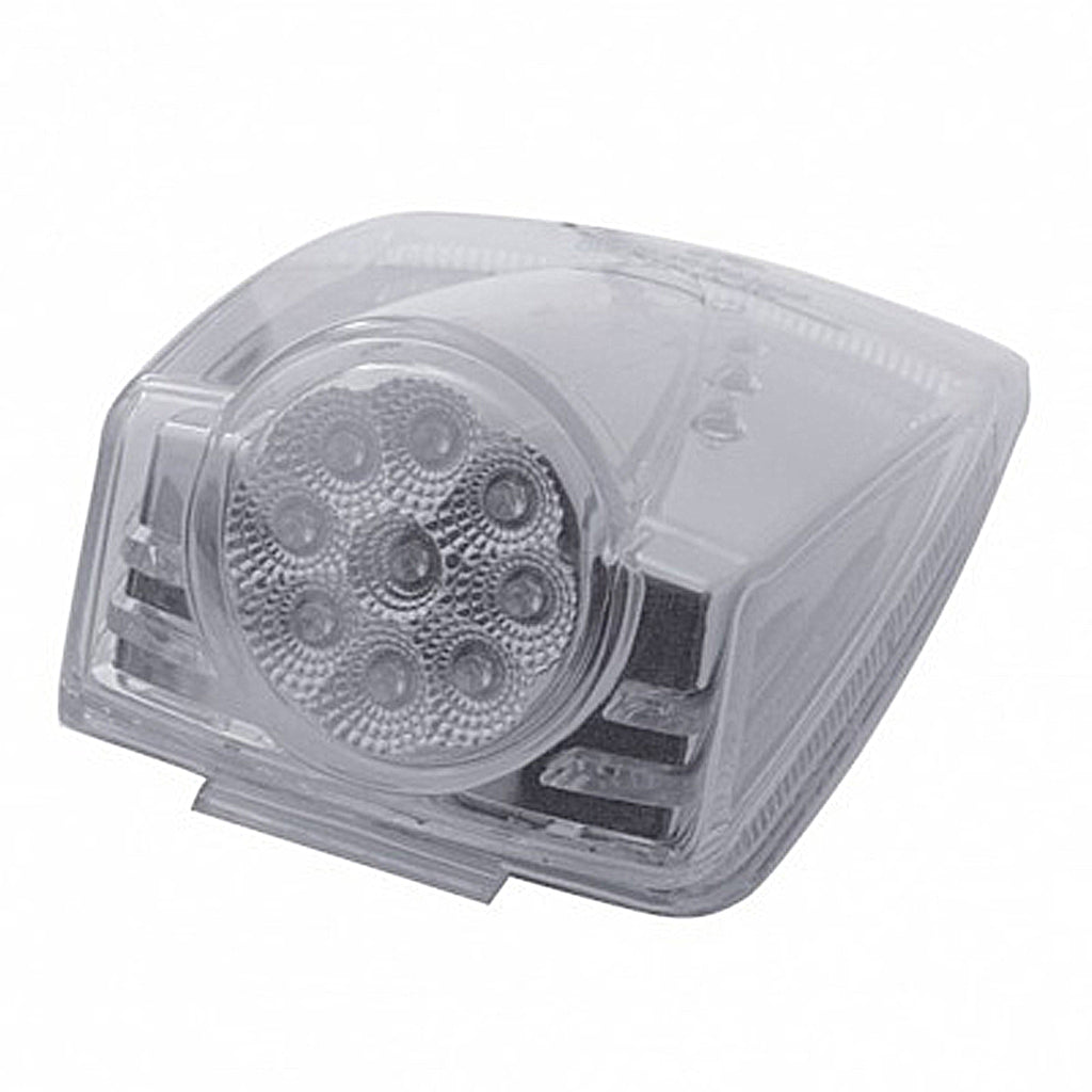 United Pacific - 19 LED Reflector Square Cab Light - Amber LEDs (Clear Lens)
