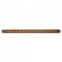 United Pacific - 14 LED 12" Turn Signal Light Bar With Bezel - Amber LEDs (Amber or Clear Lens)